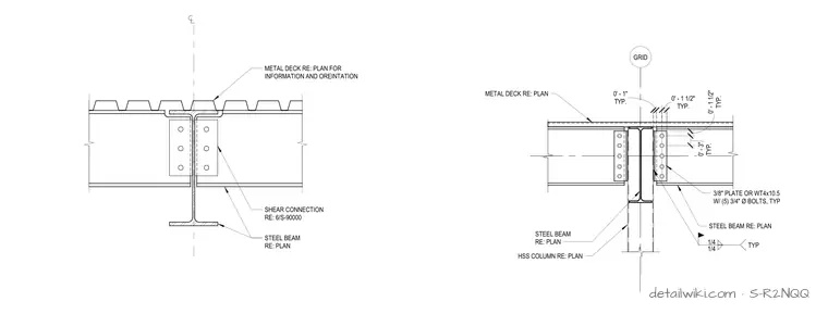 S-R2NQQ — Wide Flange Bearing At Column
