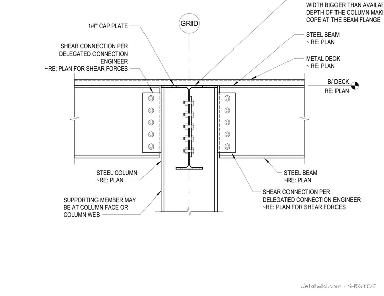 S-R6TC5 — Drag Strut Axial And Shear Connection