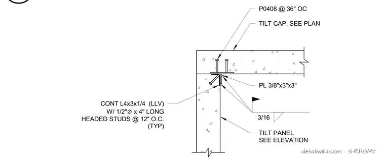 S-RH8MT — Tilt Cap Conn. To Ext. Tilt Panel