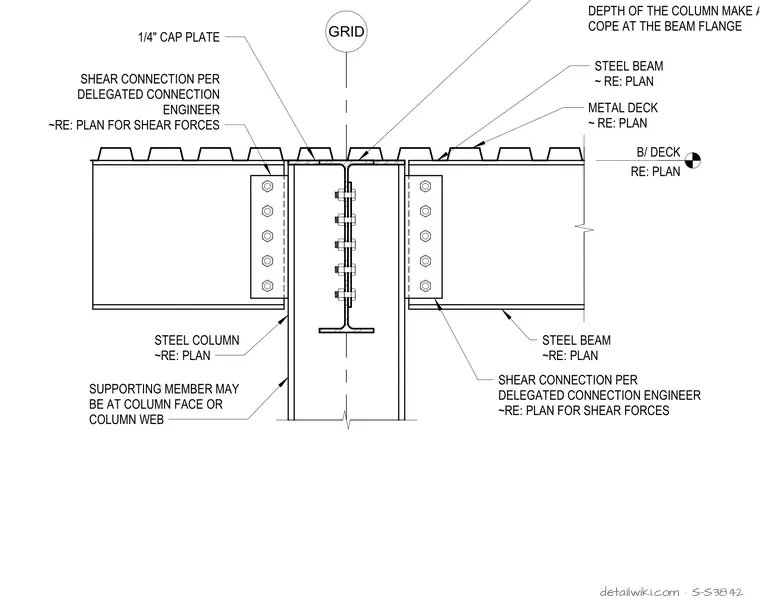 S-S3842 — Drag Strut Axial And Shear Connection
