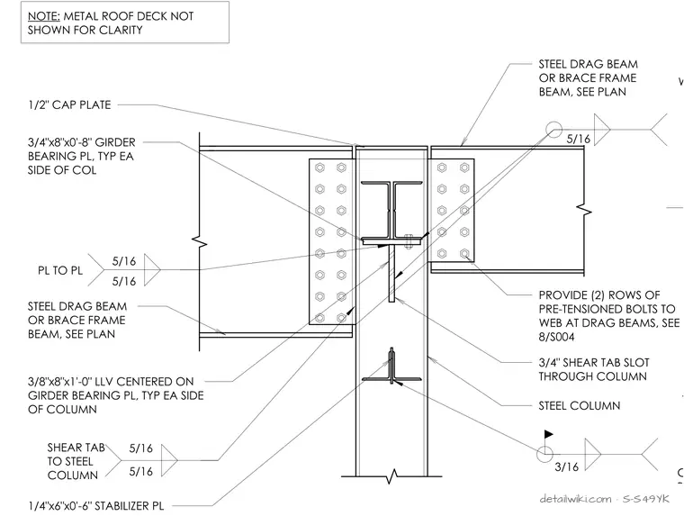 S-S49YK — Steel Channel Drag At Frame Line