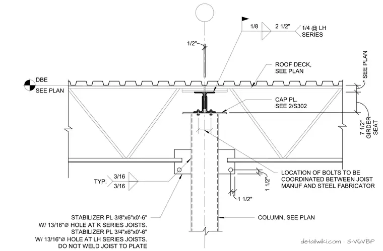 S-V6VBP — Joist To Column Connection