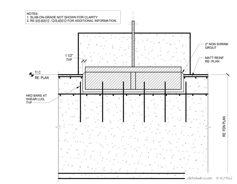 S-VJ7GJ — 11 Base Plate At Braced Frame