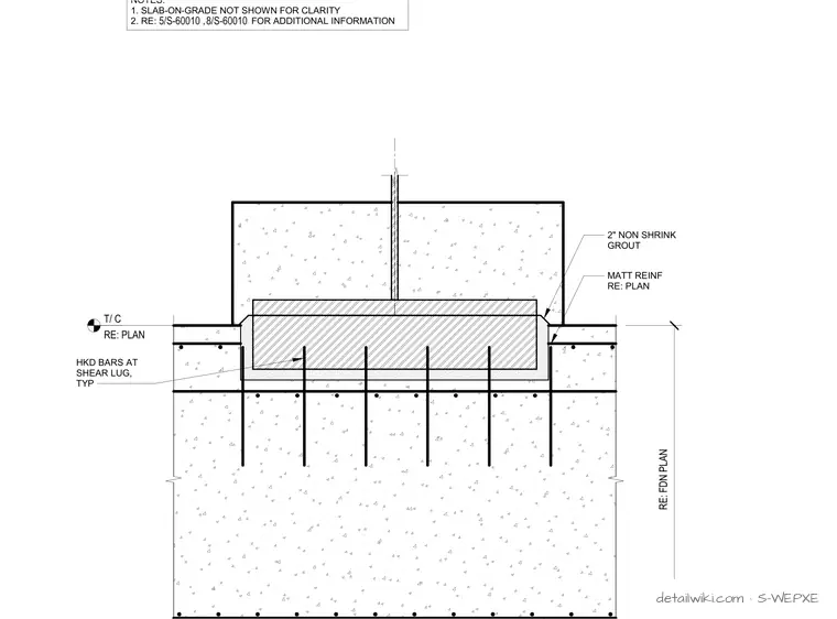 S-WEPXE — Base Plate At Braced Frame