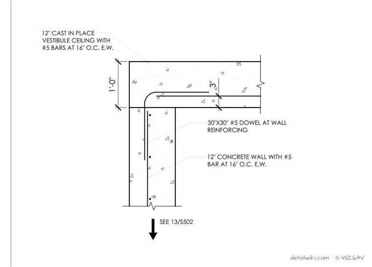 S-WZ6AV — Vestibule Top Framing Condition