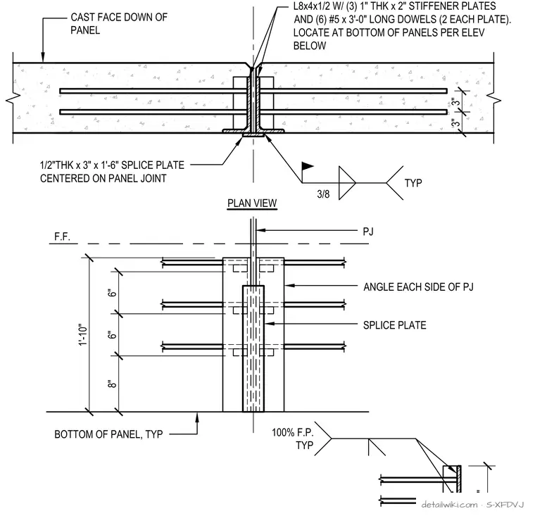 S-XFDVJ — Panel To Footing Connection