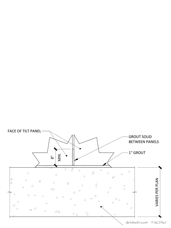 T-6CDGJ — Typ. Panel Joint Detail