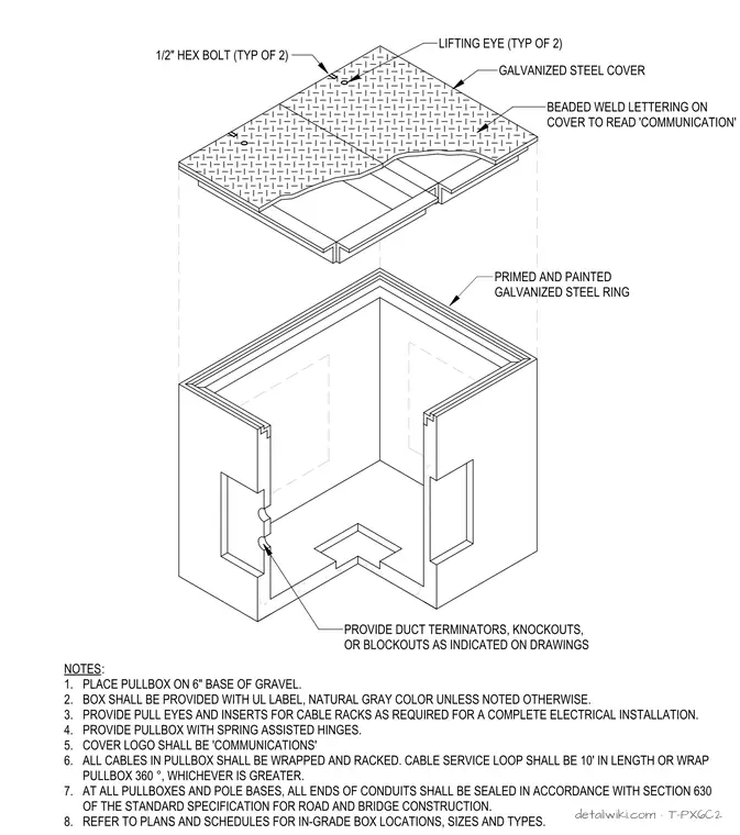 T-PX6C2 — Site Communications Pullbox