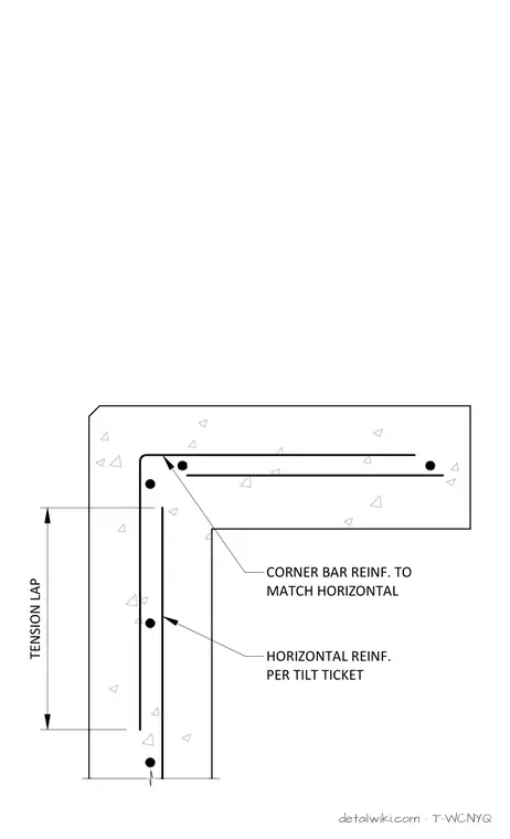 T-WCNYQ — Typ. Panel Return Leg Detail